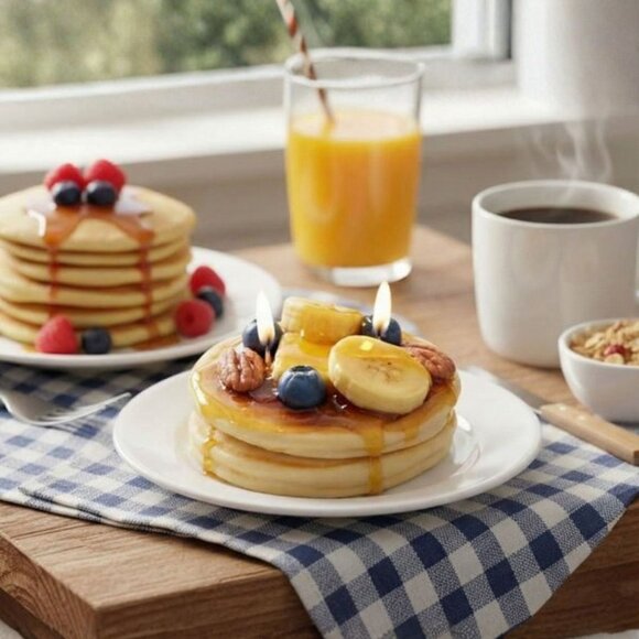 Cafe Delights Banana Nut Pancake Scented Soy Wax Candle - Picture 1 of 9